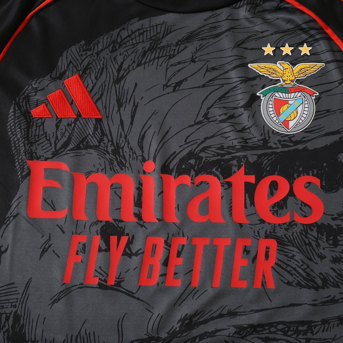 Men's Special Edition Eagle Wing Black & Red Jersey 25/26