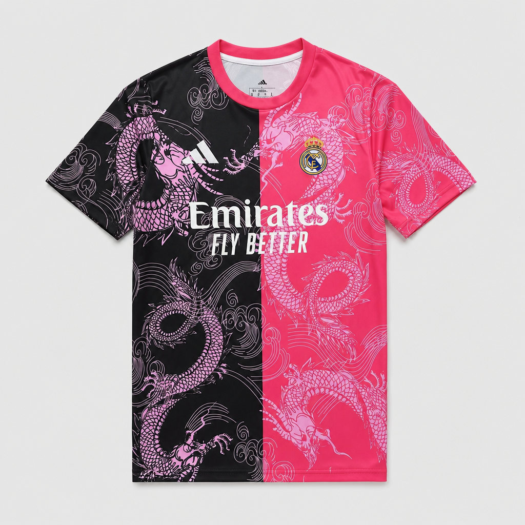 Men's Special Edition Dragon Pink Black Special Edition Jersey 26/27