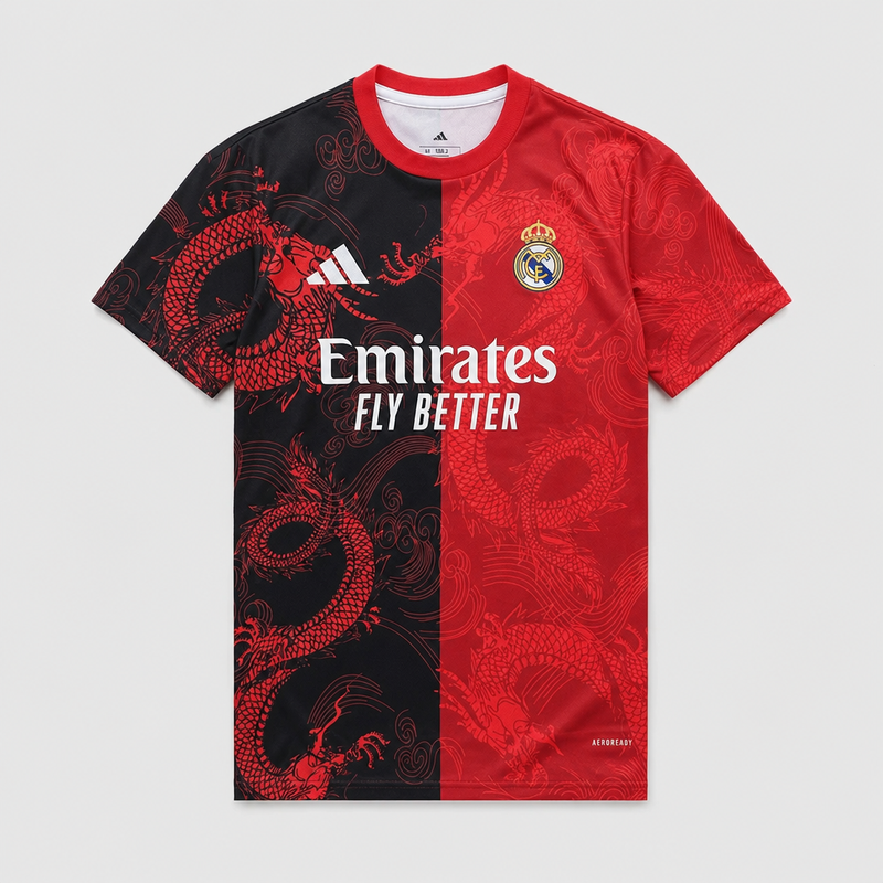 Men's Special Edition Dragon Red Black Special Edition Jersey 26/27